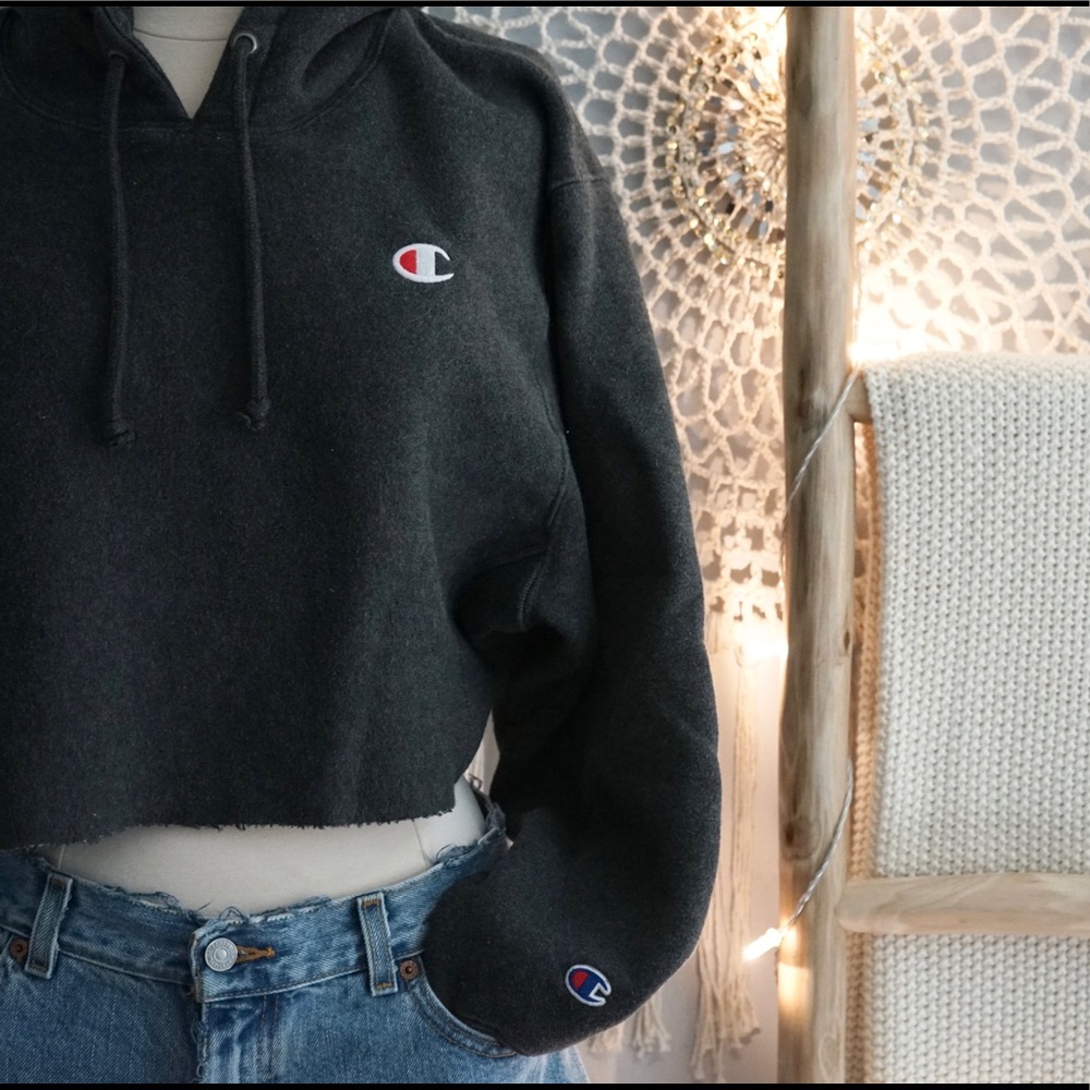 Cropped Champion hoodie